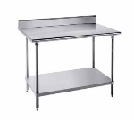 Advance Tabco KAG 3611 132 in Work Table w/ 16/430 Stainless Top