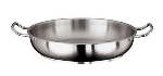  World Cuisine 11115-28 - Paella Pan w/ Dual Handle, 11-in, Stainless 