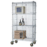 Focus FMSEC2436 36 in Chrome Security Cage Kit, 24 in Deep