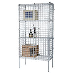 Focus FSSEC1848 Security Cage Kit, Chrome, 74 in Posts, Leveling