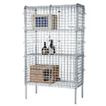 Focus FSSEC2460 60 in Chrome Security Cage Kit, 24 in Deep,