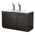 TRUE Refrigeration TDD-2 - 59 in Draft Beer Cooler, 2 Faucets, 2 Door, Holds 2 Kegs